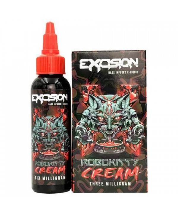 Alt Zero and Excision Vape Juice Robokitty Cream 60ml