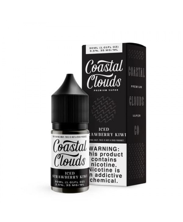 Coastal Clouds Iced Strawberry Kiwi 30ml Nic Salt Vape Juice