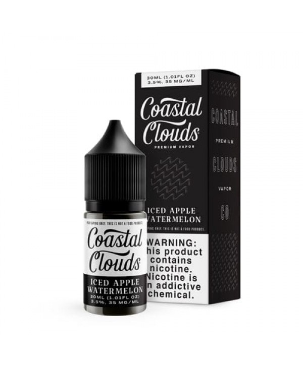 Coastal Clouds Iced Apple Watermelon 30ml Nic Salt Vape Juice