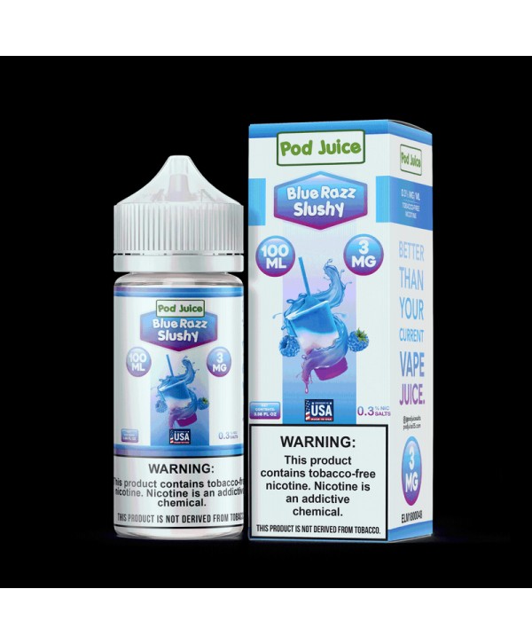 Pod Juice Freeze Blue Razz Slushy TF 100ml Vape Juice