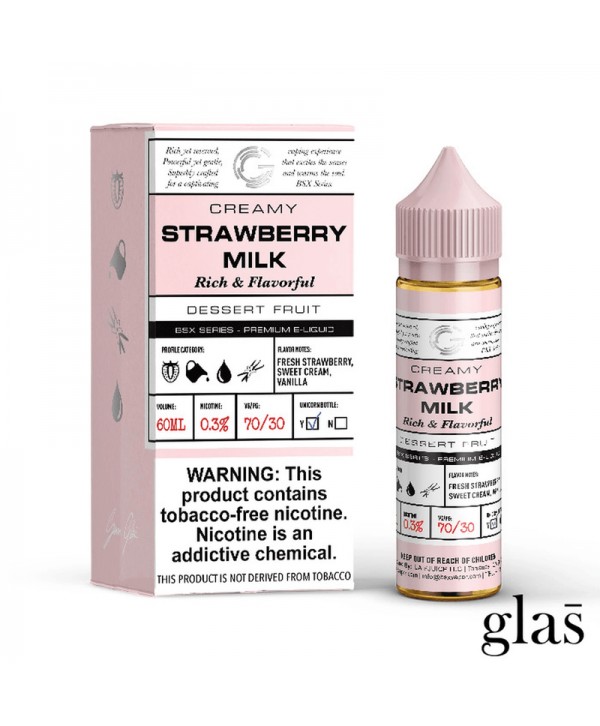 GLAS BSX Series Strawberry Milk 60ml TF Vape Juice