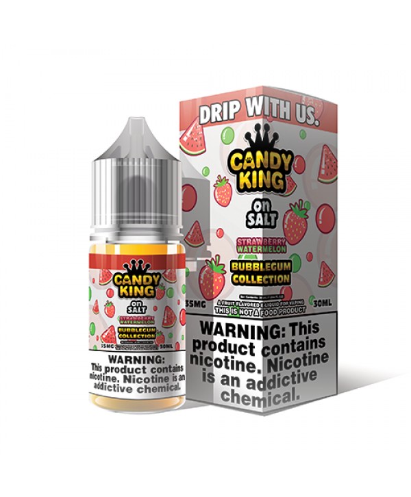 Candy King Bubblegum Salt Strawberry Watermelon 30ml Nic Salt Vape Juice