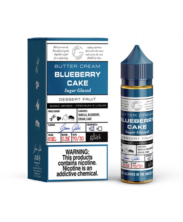 Basix Series by Glas Vapors - Blueberry Cake Vape Juice (60mL)