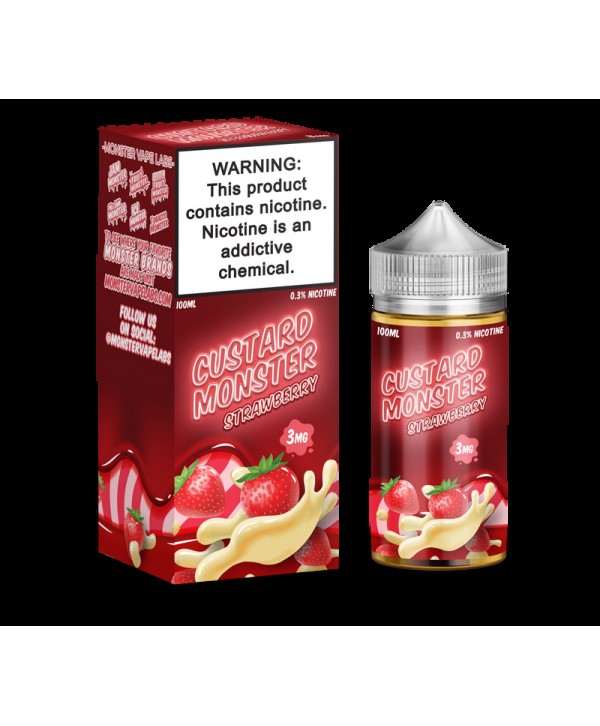 Custard Monster Strawberry Custard 100ml Vape Juice