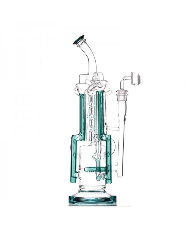 14" Mega Scientific Inline to Recycler Bong