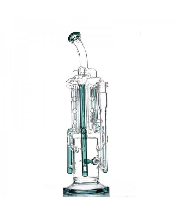 14" Mega Scientific Inline to Recycler Bong