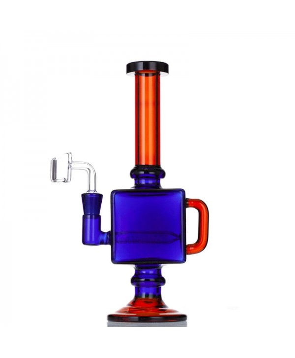 9.5" Square Recycler Dab Rig (Full Color)