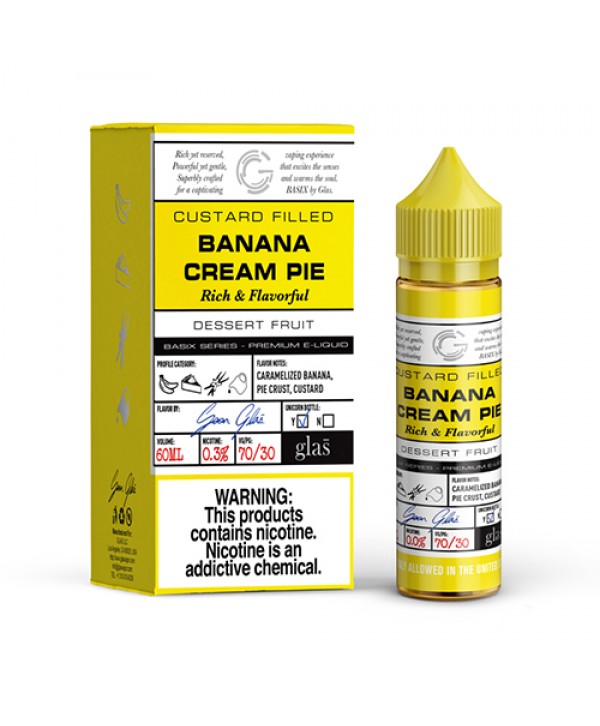 GLAS Basix Banana Cream Pie 60ml Vape Juice