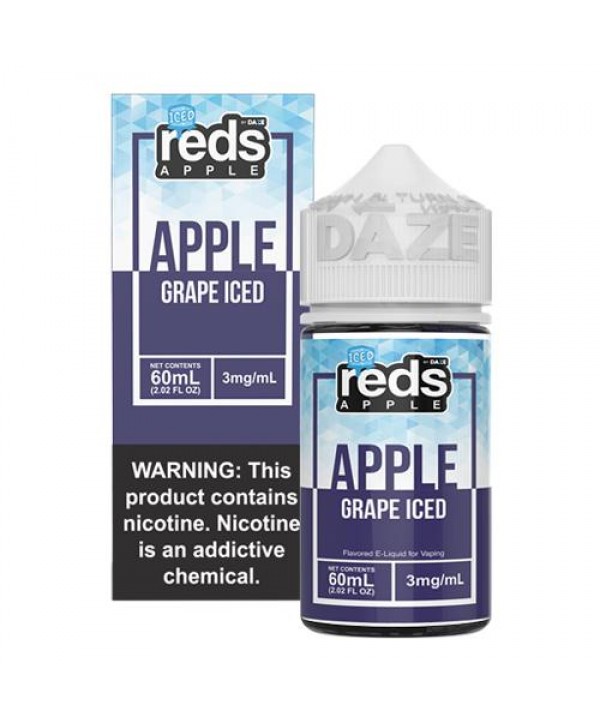 7 Daze Reds Apple EJuice - Grape & Grape ICED (60mL)