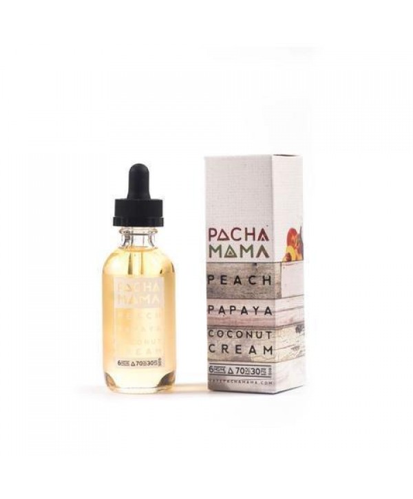 Pachamama Vape Juice Peach Papaya and Coconut Cream 60ml