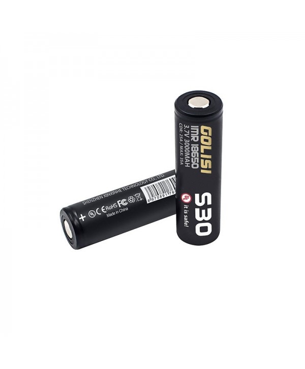 Golisi IMR S30 Pro Series 18650 35A-3000mAh Battery (UL Edition) Default Title