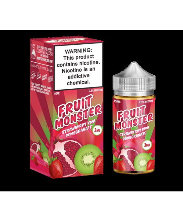 Fruit Monster Strawberry Kiwi Pomegranate 100ml Vape Juice