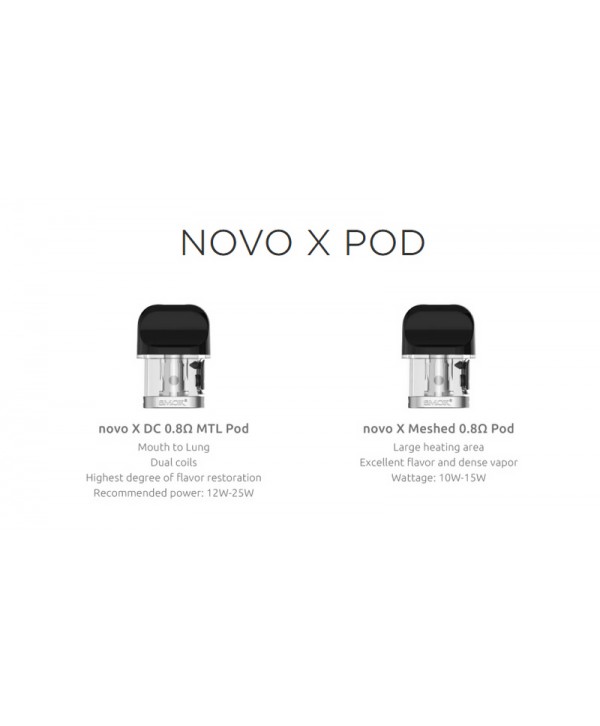 SMOK Novo X Replacement Pods (Pack of 3)