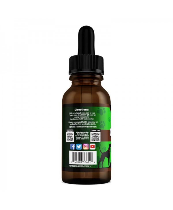 Hemp Bombs CBD Pet Oil 250mg