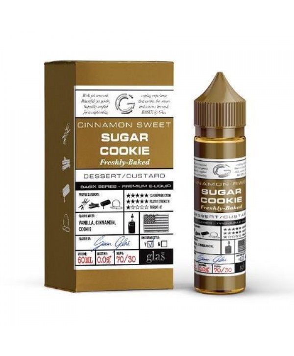 GLAS Basix Series Vape Juice Sugar Cookie 60ml