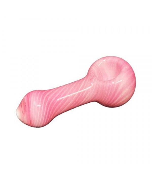 Pink Multi-Designed Handmade Glass Hand Pipe