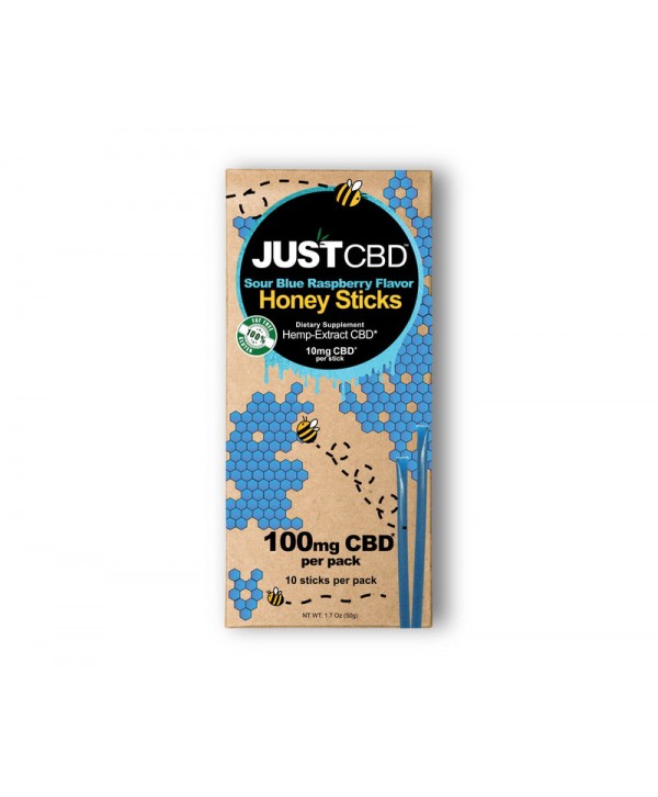JustCBD 100mg Flavored CBD Honey Sticks