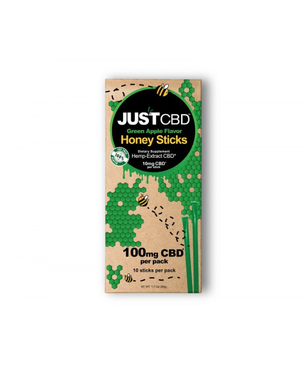 JustCBD 100mg Flavored CBD Honey Sticks