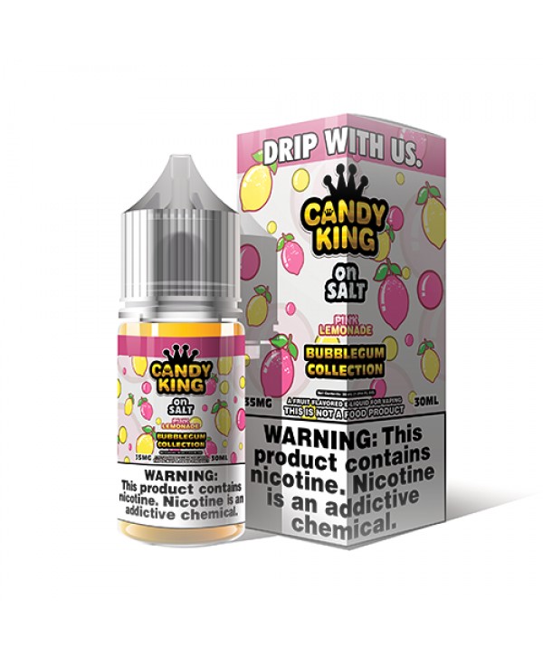 Candy King Bubblegum Salt Pink Lemonade 30ml Nic Salt Vape Juice