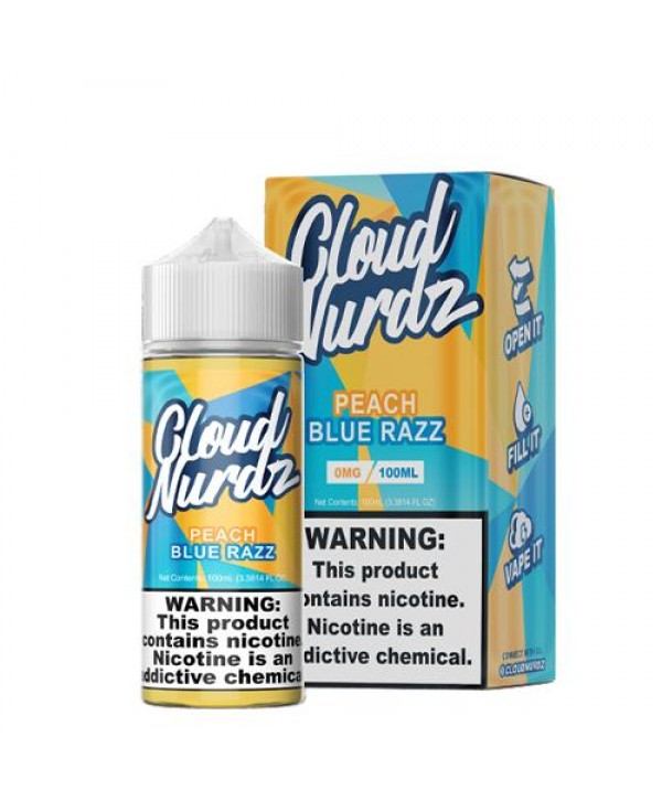 Cloud Nurdz Peach Blue Razz 100ml Vape Juice