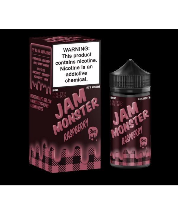 Jam Monster Limited Edition Raspberry 100ml Vape Juice