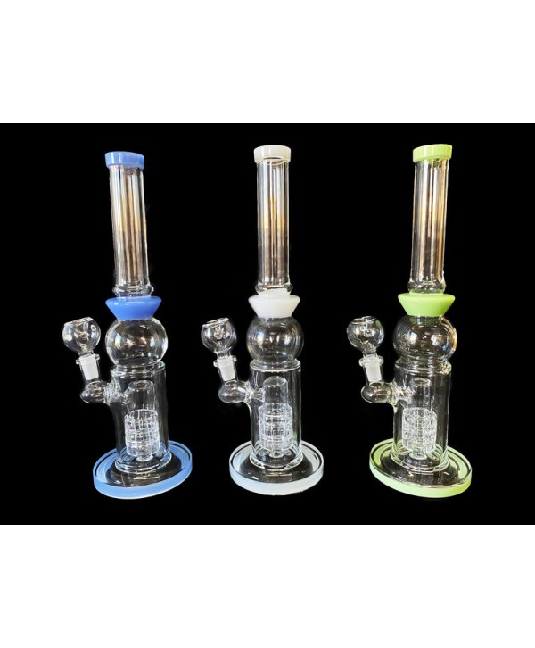 12" Glass Bong w- Matrix Perc