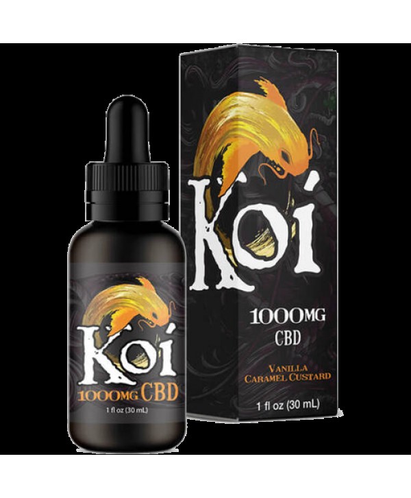 Vanilla Caramel Custard 30ml CBD Vape Juice - Koi