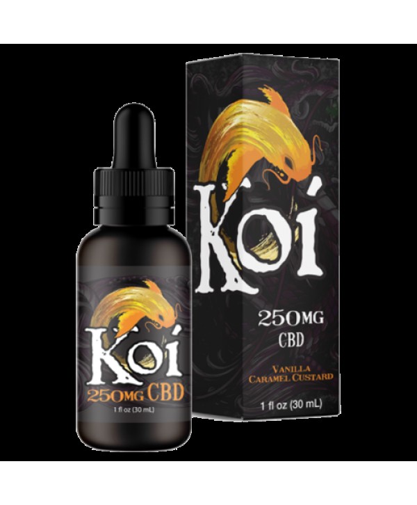 Vanilla Caramel Custard 30ml CBD Vape Juice - Koi