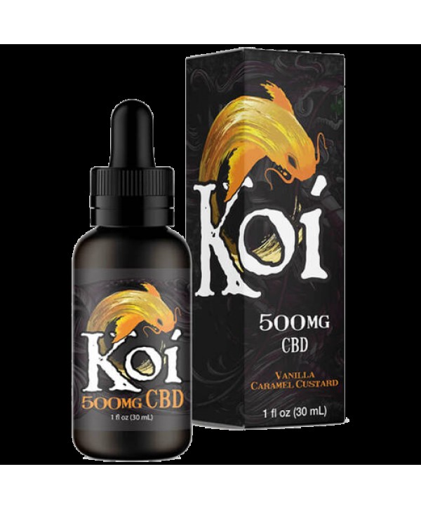 Vanilla Caramel Custard 30ml CBD Vape Juice - Koi