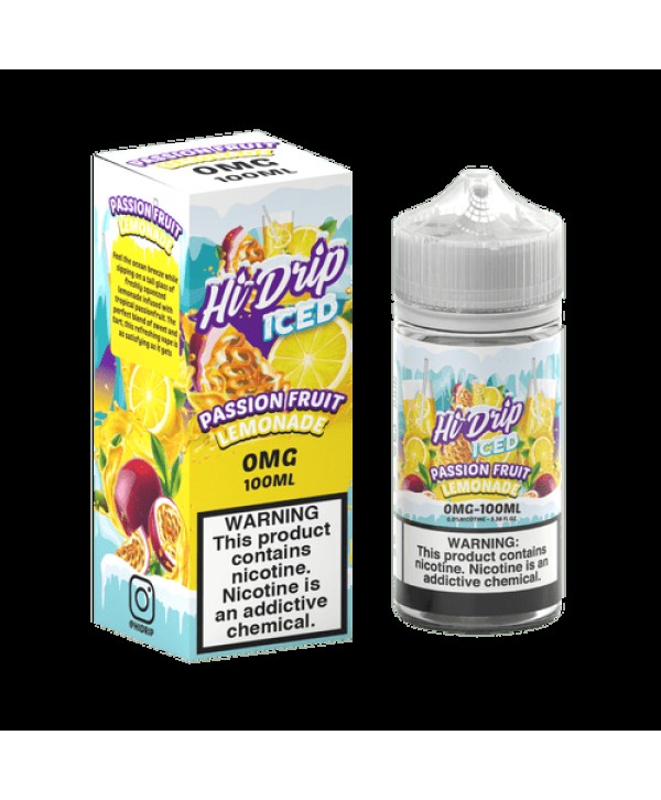 Hi-Drip Passionfruit Lemonade ICED 100ml Vape Juice